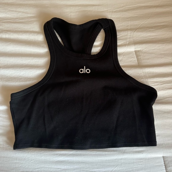 ALO Yoga Tops - Alo Yoga Black Logo Tank